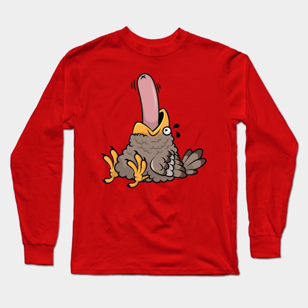 Glutton Bird Long Sleeve T-Shirt by JenniferSmith